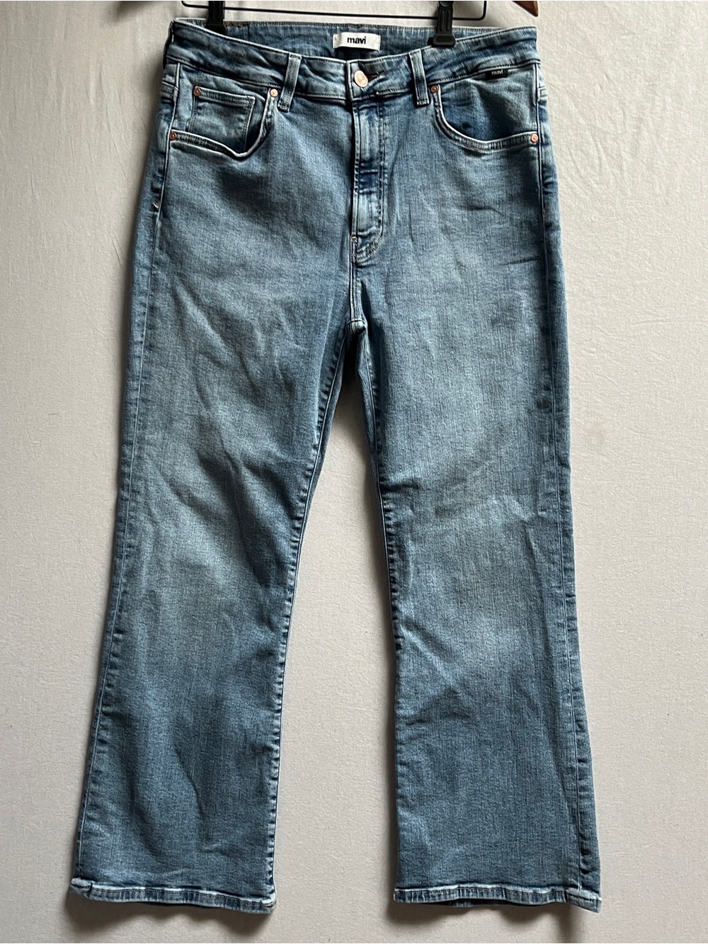 Mavi Anika Mid Rise Crop Flare Jeans 32